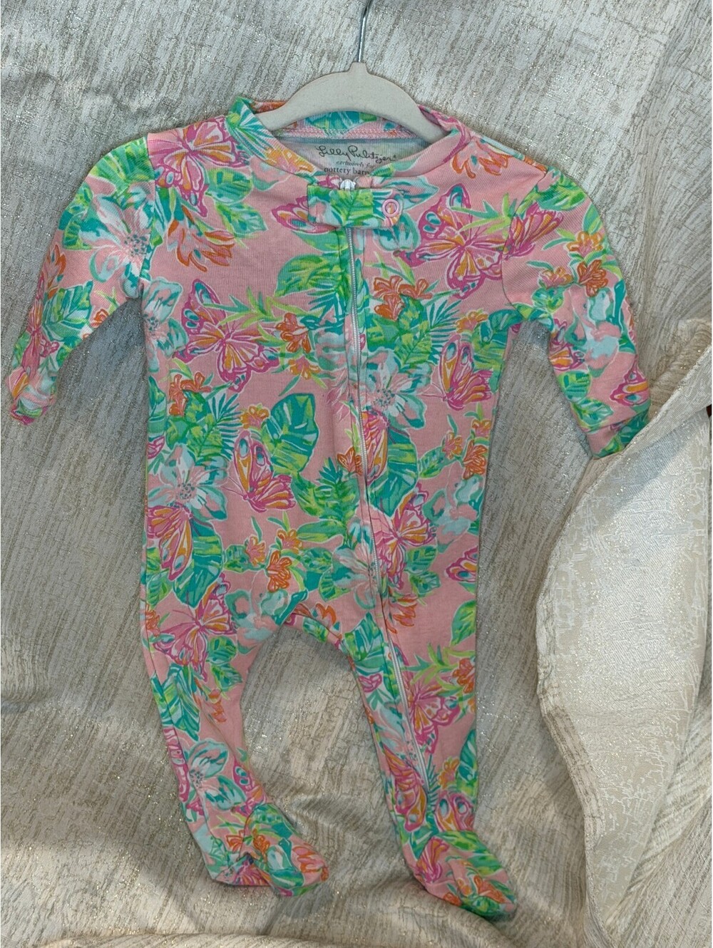Lilly Pulitzer Baby Sleep N Play All Aflutter 0-3M